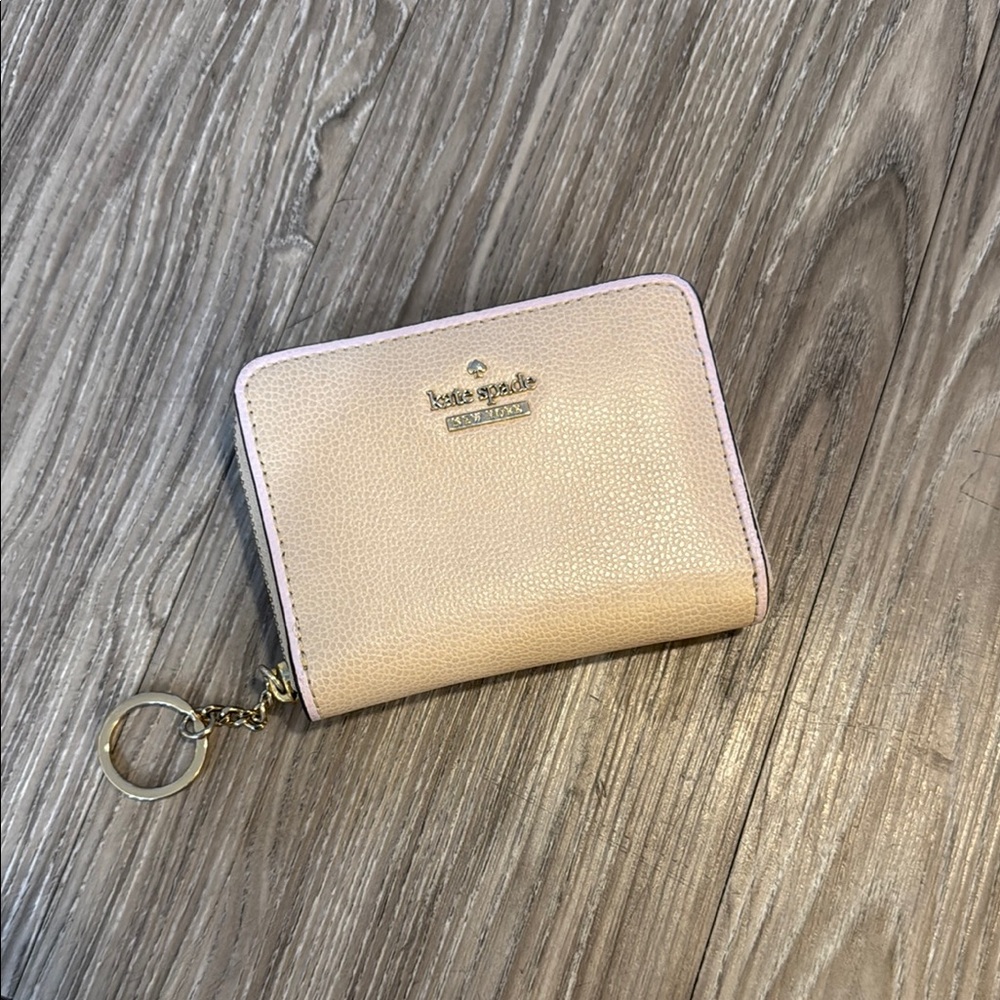 Kate Spade Light Pink Wallet with Keychain